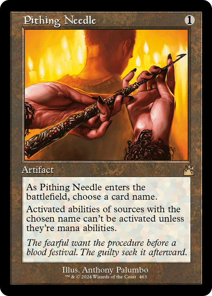 Pithing Needle (Retro Frame) [Ravnica Remastered] - Trinity Hobby