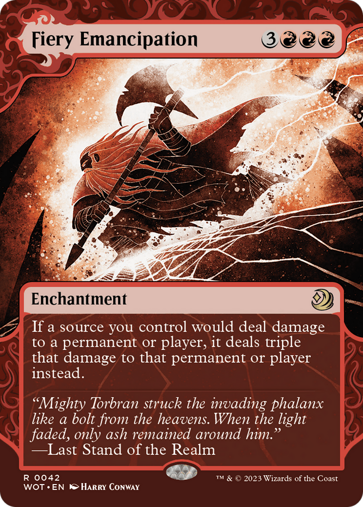 Fiery Emancipation [Wilds of Eldraine: Enchanting Tales] - Trinity Hobby