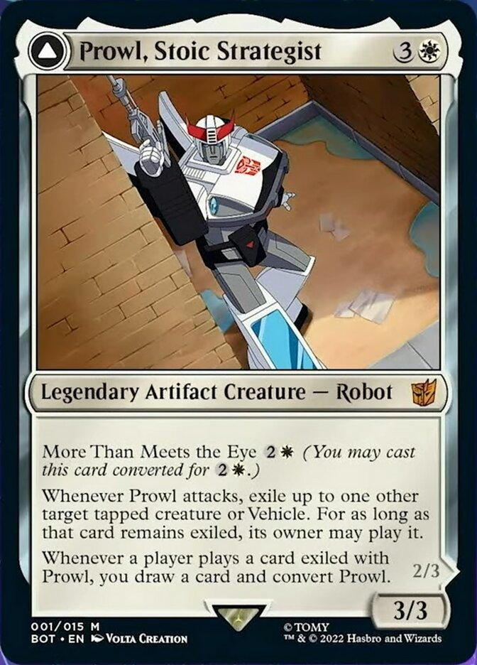 Prowl, Stoic Strategist // Prowl, Pursuit Vehicle [Transformers] - Trinity Hobby