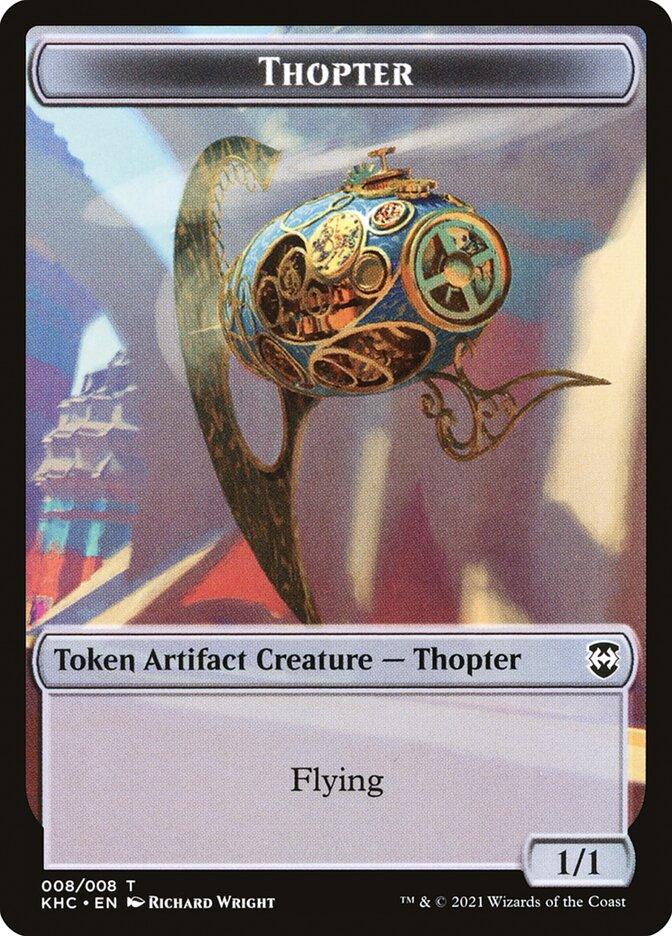Replicated Ring // Thopter Double-Sided Token [Kaldheim Commander Tokens] - Trinity Hobby