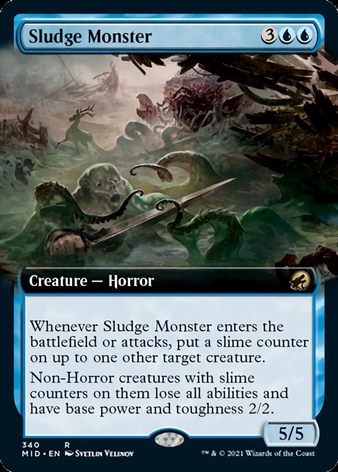 Sludge Monster (Extended Art) [Innistrad: Midnight Hunt] - Trinity Hobby