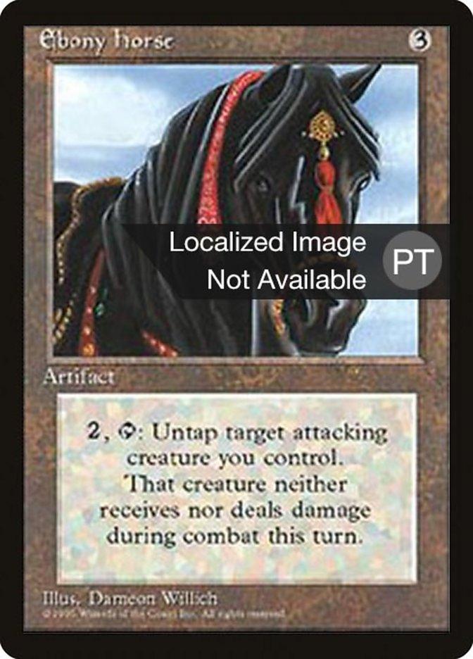 Ebony Horse [Fourth Edition (Foreign Black Border)] - Trinity Hobby