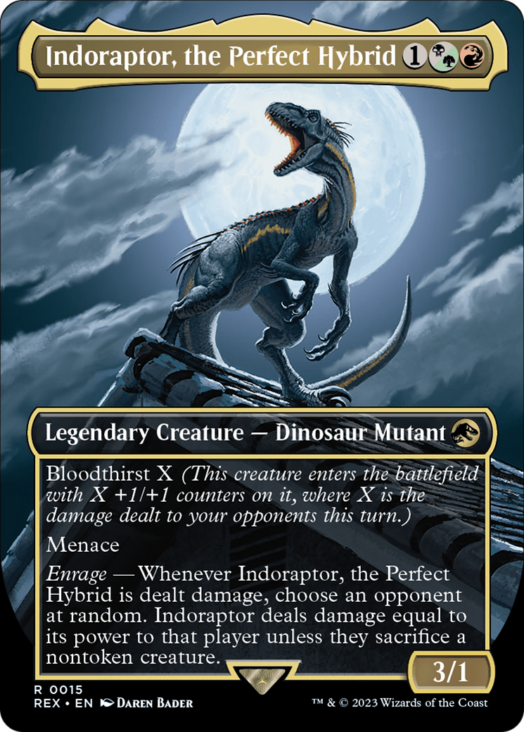 Indoraptor, the Perfect Hybrid (Borderless) [Jurassic World Collection] - Trinity Hobby