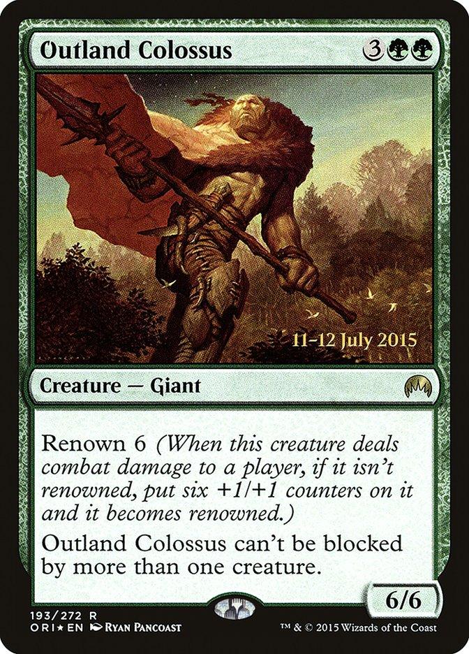 Outland Colossus [Magic Origins Prerelease Promos] - Trinity Hobby