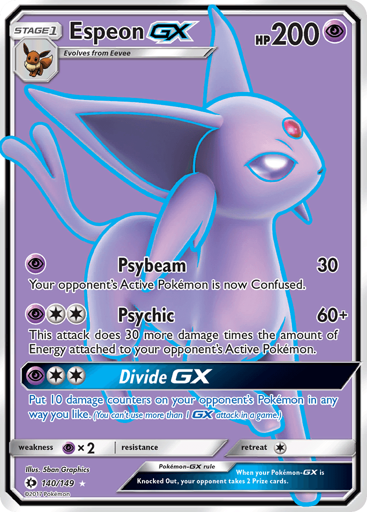 Espeon GX (140/149) [Sun & Moon: Base Set] - Trinity Hobby