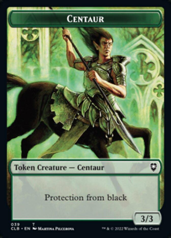 Horror // Centaur Double-Sided Token [Commander Legends: Battle for Baldur's Gate Tokens] - Trinity Hobby