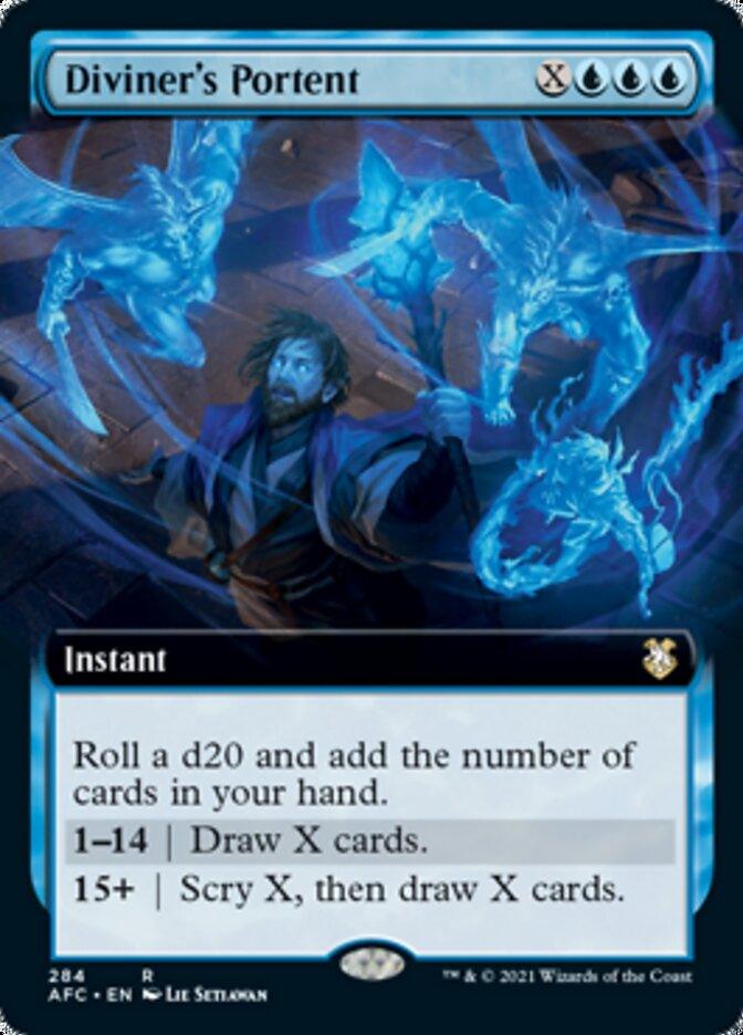 Diviner's Portent (Extended Art) [Dungeons & Dragons: Adventures in the Forgotten Realms Commander] - Trinity Hobby