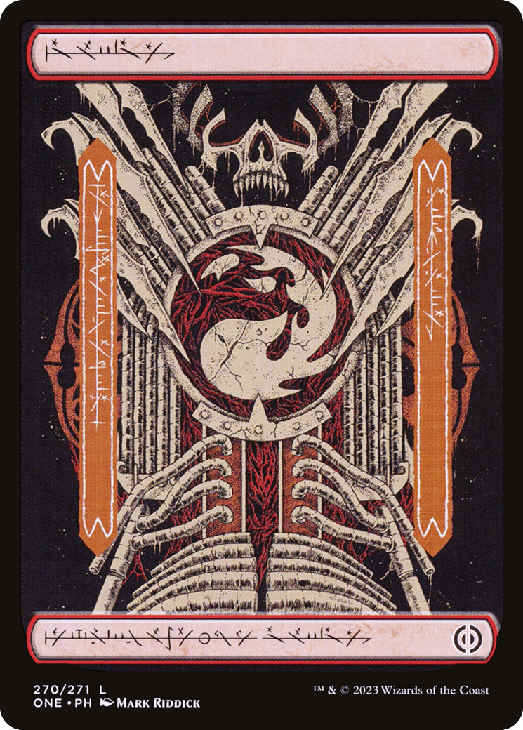 Mountain (270) (Phyrexian) [Phyrexia: All Will Be One] - Trinity Hobby