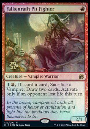 Falkenrath Pit Fighter [Innistrad: Midnight Hunt Prerelease Promos] - Trinity Hobby