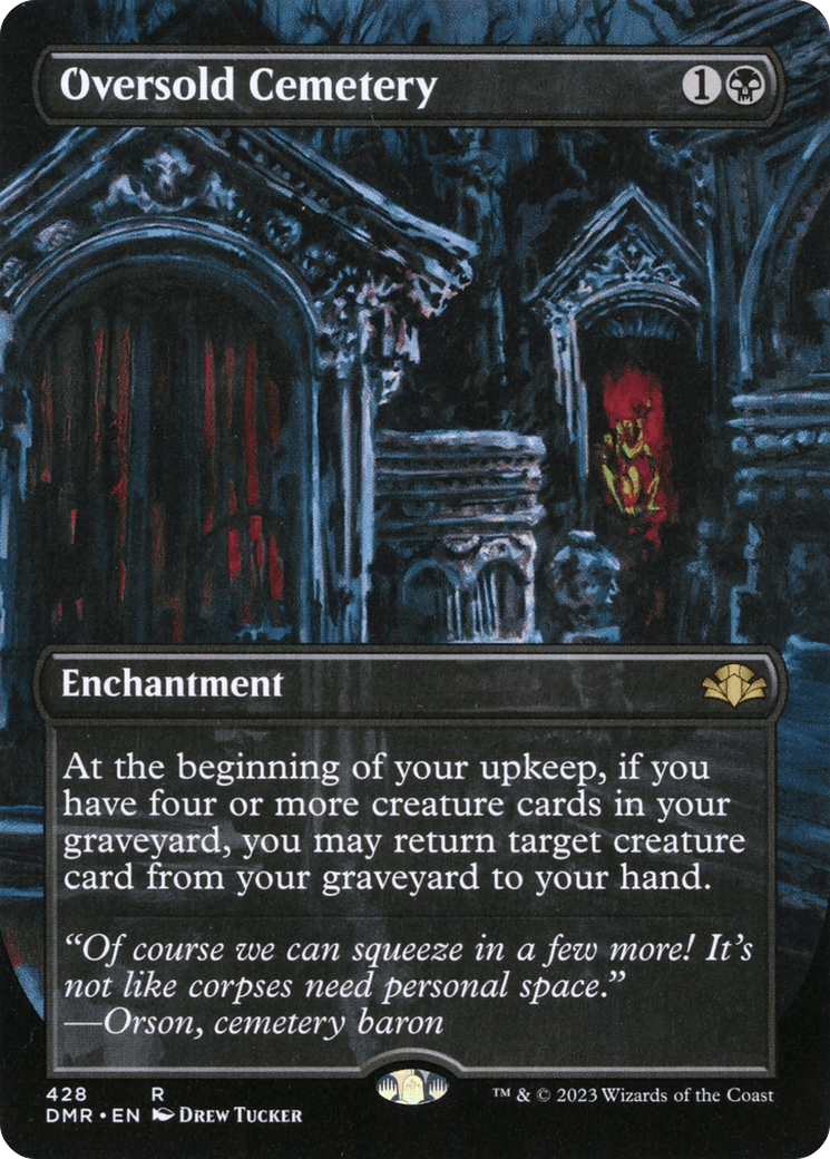 Oversold Cemetery (Borderless Alternate Art) [Dominaria Remastered] - Trinity Hobby