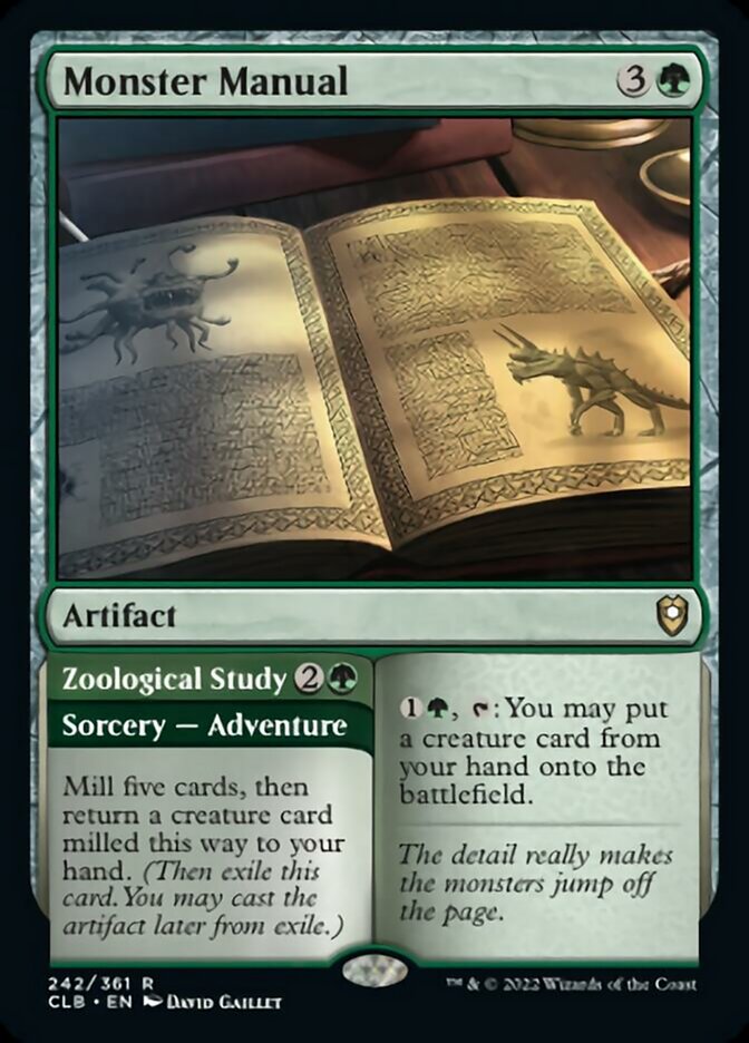 Monster Manual // Zoological Study [Commander Legends: Battle for Baldur's Gate] - Trinity Hobby