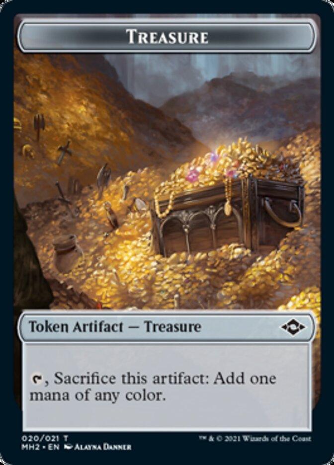 Timeless Witness // Treasure (20) Double-Sided Token [Modern Horizons 2 Tokens] - Trinity Hobby