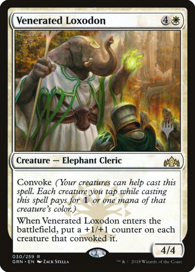 Venerated Loxodon (Promo Pack) [Guilds of Ravnica Promos] - Trinity Hobby