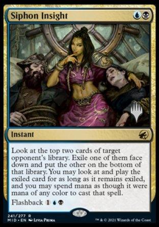 Siphon Insight (Promo Pack) [Innistrad: Midnight Hunt Promos] - Trinity Hobby