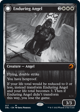 Enduring Angel // Angelic Enforcer [Innistrad: Double Feature] - Trinity Hobby