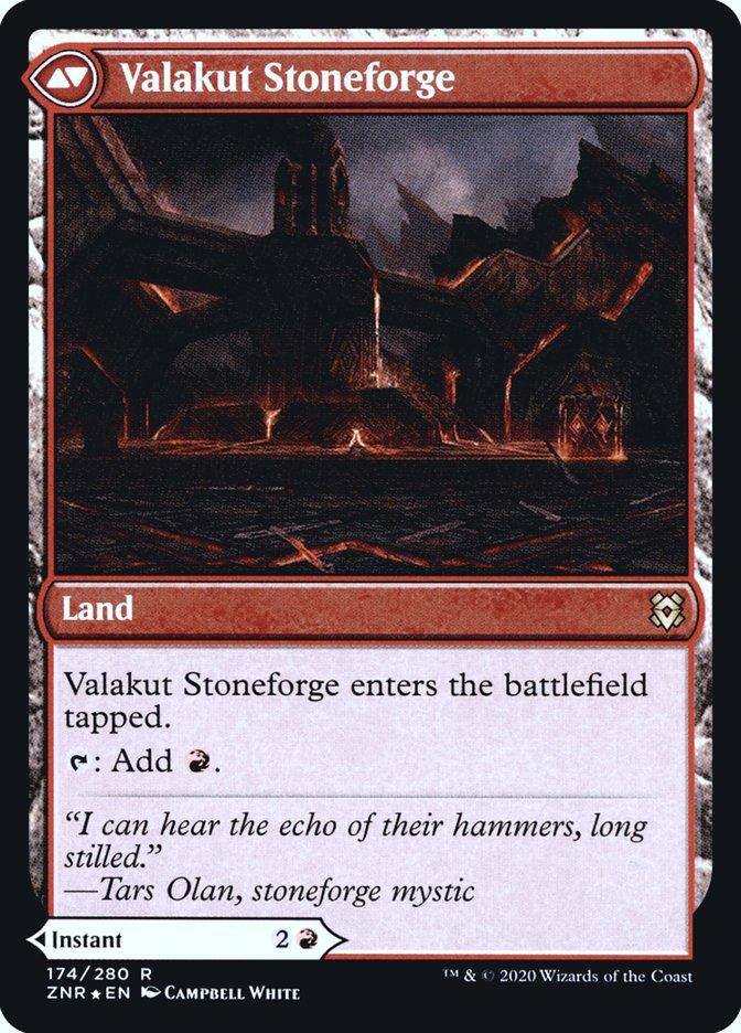 Valakut Awakening // Valakut Stoneforge [Zendikar Rising Prerelease Promos] - Trinity Hobby