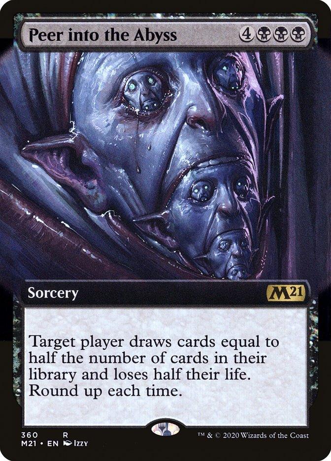 Peer into the Abyss (Extended Art) [Core Set 2021] - Trinity Hobby