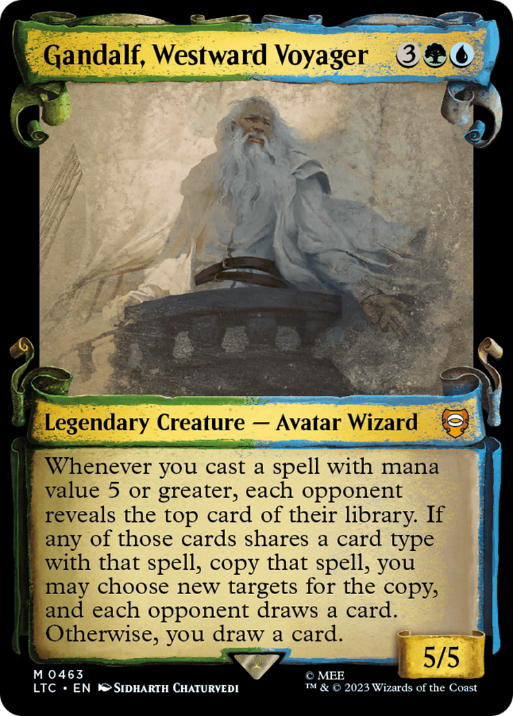Gandalf, Westward Voyager [The Lord of the Rings: Tales of Middle-Earth Commander Showcase Scrolls] - Trinity Hobby