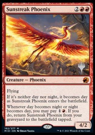Sunstreak Phoenix (Promo Pack) [Innistrad: Midnight Hunt Promos] - Trinity Hobby