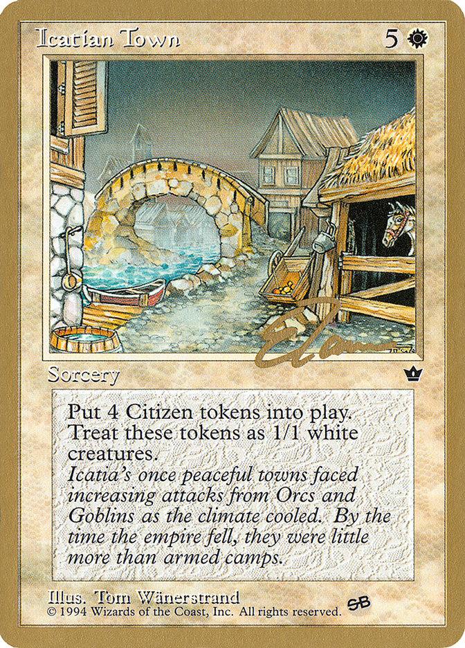 Icatian Town (Eric Tam) (SB) [Pro Tour Collector Set] - Trinity Hobby