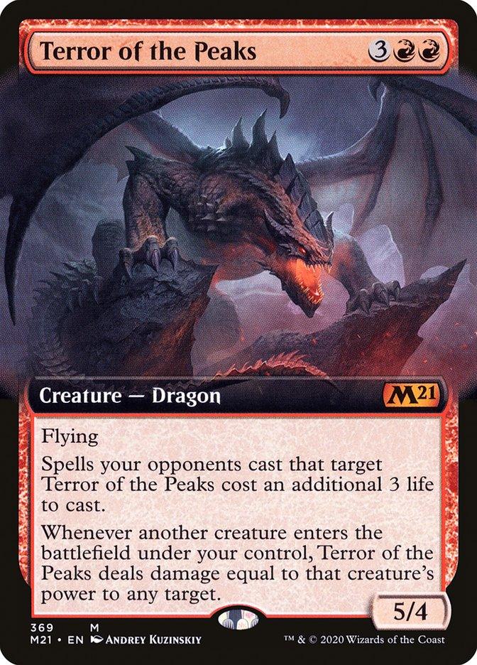 Terror of the Peaks (Extended Art) [Core Set 2021] - Trinity Hobby