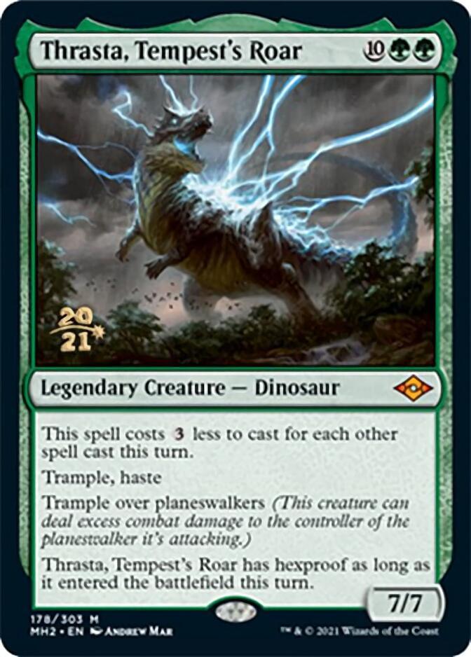 Thrasta, Tempest's Roar [Modern Horizons 2 Prerelease Promos] - Trinity Hobby