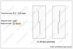 Gunprimer: Gunprimer Panel Line Guide V1 Pattern (0.1mm) - Trinity Hobby