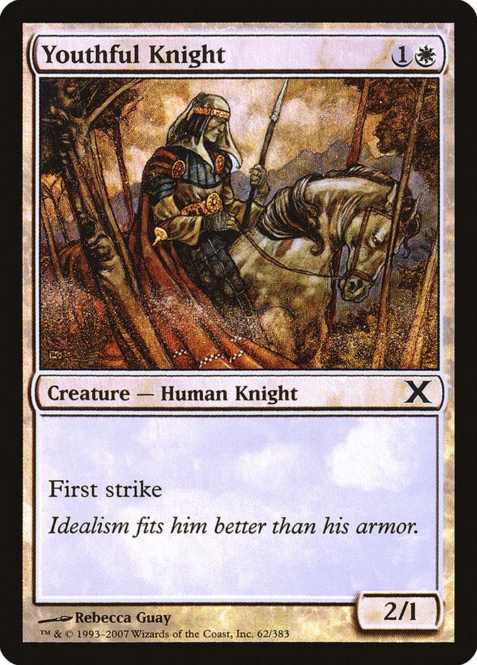Youthful Knight (Premium Foil) [Tenth Edition] - Trinity Hobby