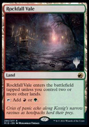 Rockfall Vale (Promo Pack) [Innistrad: Midnight Hunt Promos] - Trinity Hobby
