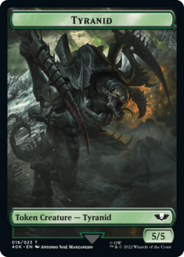 Tyranid (17) // Tyranid (18) Double-Sided Token [Warhammer 40,000 Tokens] - Trinity Hobby