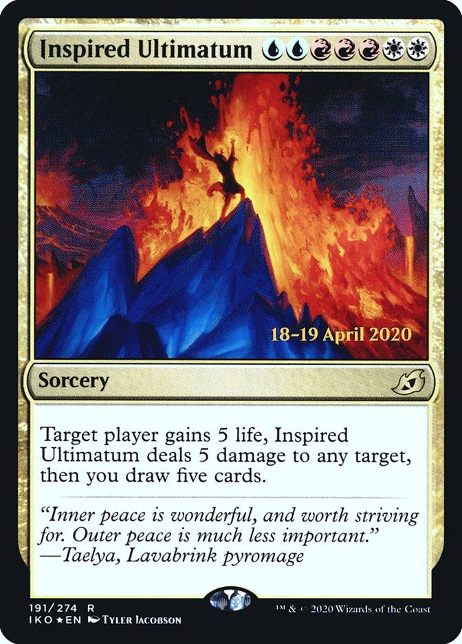 Inspired Ultimatum [Ikoria: Lair of Behemoths Prerelease Promos] - Trinity Hobby