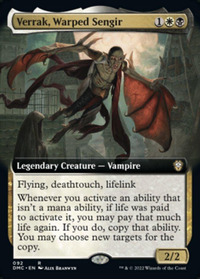 Verrak, Warped Sengir (Extended Art) [Dominaria United Commander] - Trinity Hobby