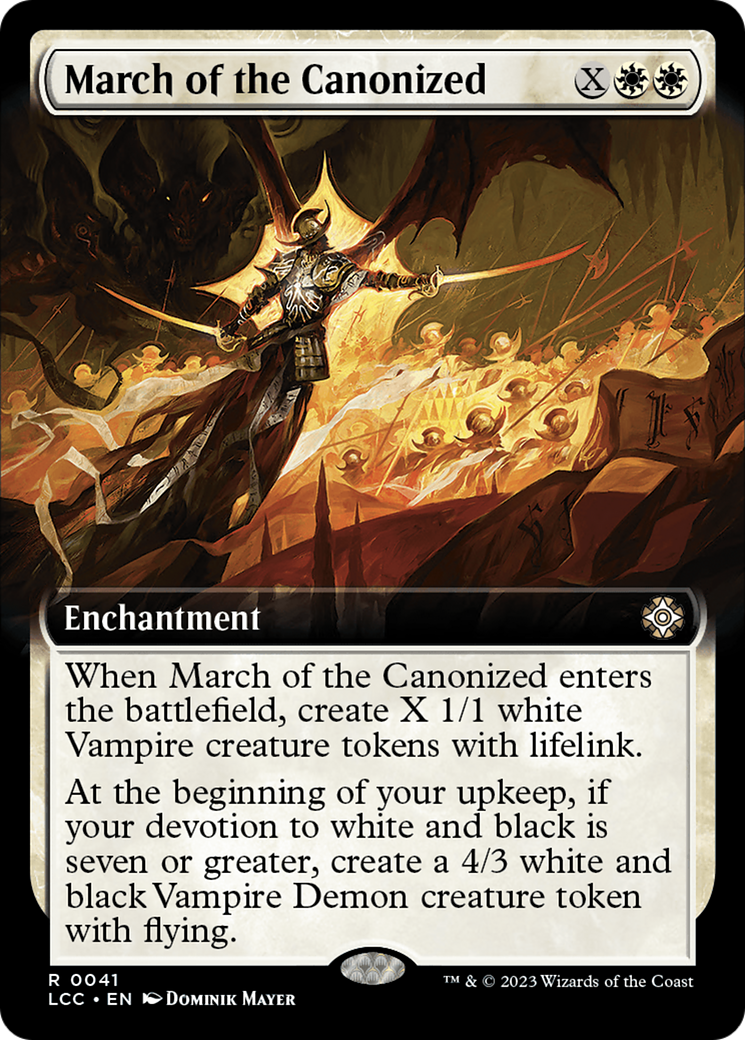 March of the Canonized (Extended Art) [The Lost Caverns of Ixalan Commander] - Trinity Hobby