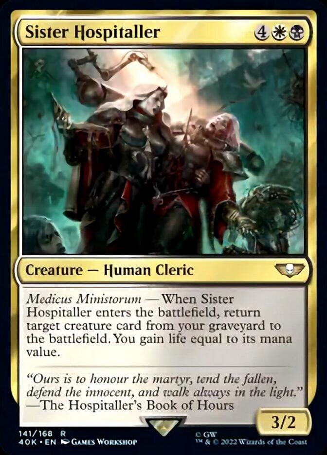 Sister Hospitaller (Surge Foil) [Warhammer 40,000] - Trinity Hobby