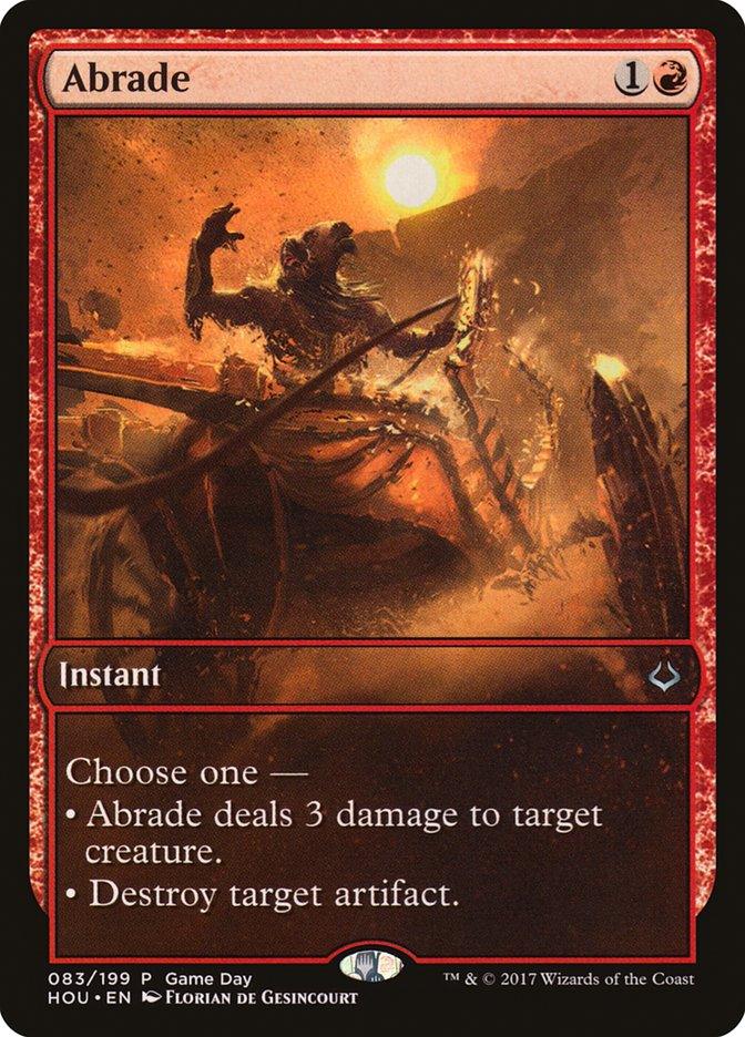 Abrade (Game Day) [Hour of Devastation Promos] - Trinity Hobby