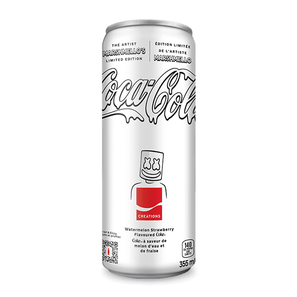 Coca-Cola Creations The Artist Marshmello Cans, 355 mL - Trinity Hobby