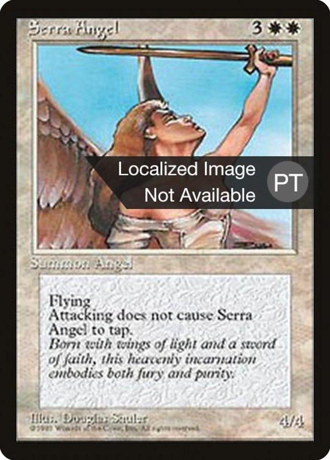 Serra Angel [Fourth Edition (Foreign Black Border)] - Trinity Hobby
