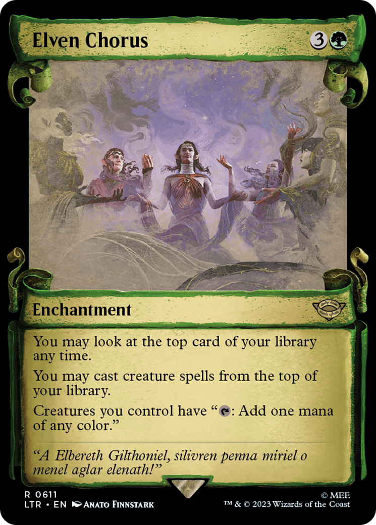 Elven Chorus [The Lord of the Rings: Tales of Middle-Earth Showcase Scrolls] - Trinity Hobby