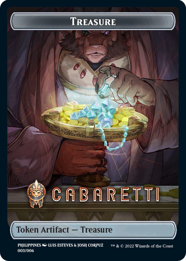 Treasure Token (Cabaretti) (Southeast Asia Artists) [Streets of New Capenna Tokens] - Trinity Hobby