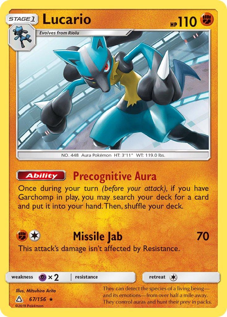 Lucario (67/156) (Theme Deck Exclusive) [Sun & Moon: Ultra Prism] - Trinity Hobby