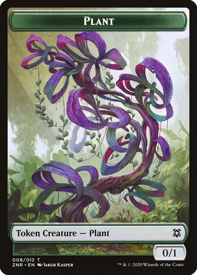 Cat Beast // Plant Double-Sided Token [Zendikar Rising Tokens] - Trinity Hobby