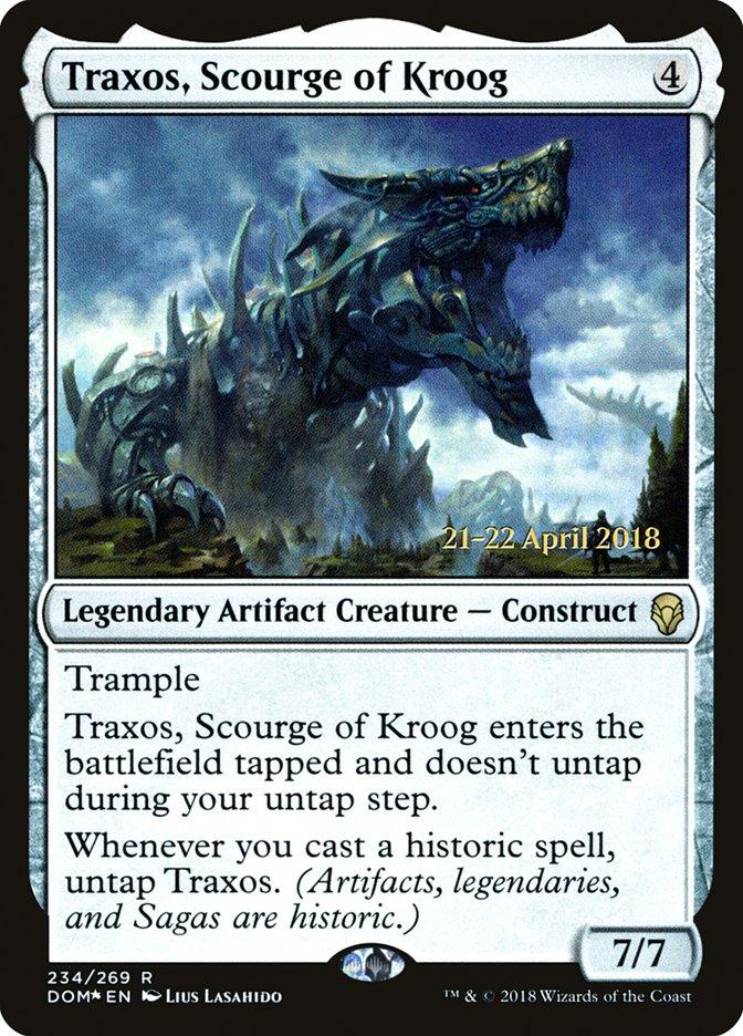 Traxos, Scourge of Kroog [Dominaria Prerelease Promos] - Trinity Hobby