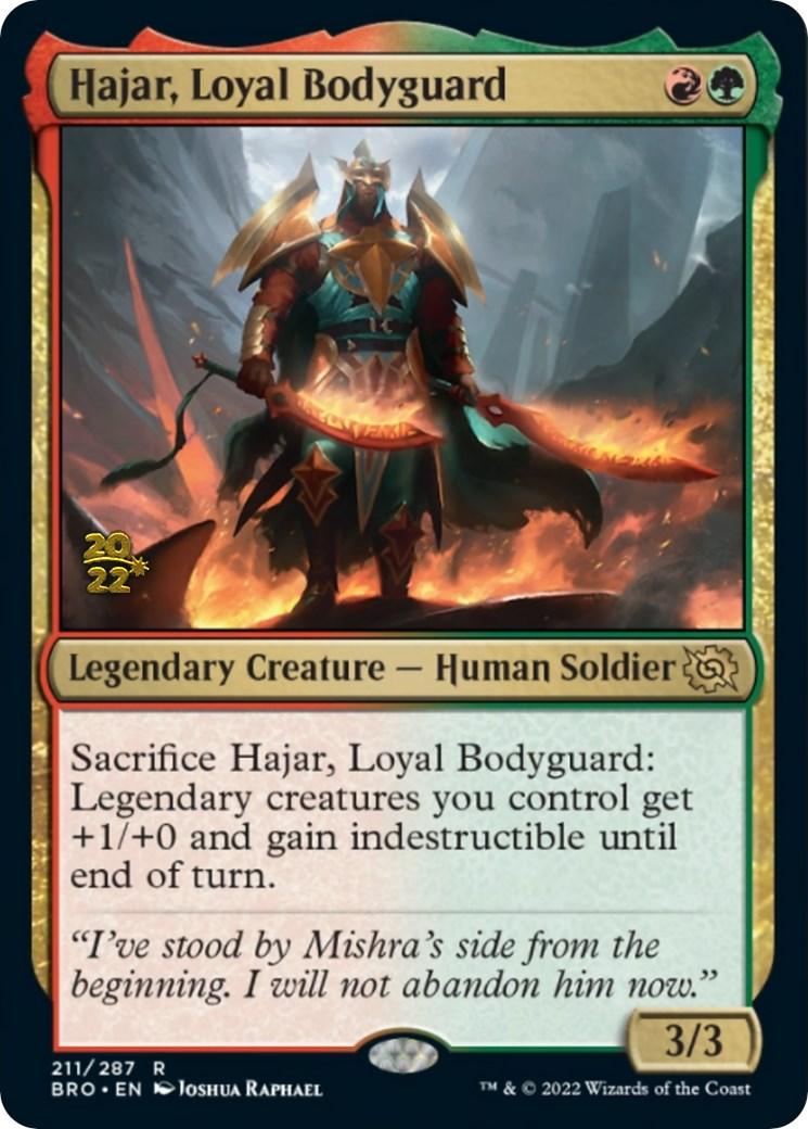 Hajar, Loyal Bodyguard [The Brothers' War Prerelease Promos] - Trinity Hobby