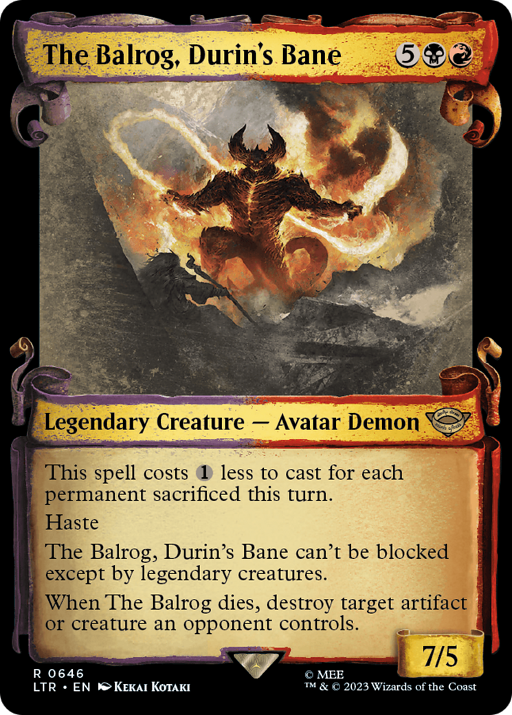 The Balrog, Durin's Bane [The Lord of the Rings: Tales of Middle-Earth Showcase Scrolls] - Trinity Hobby