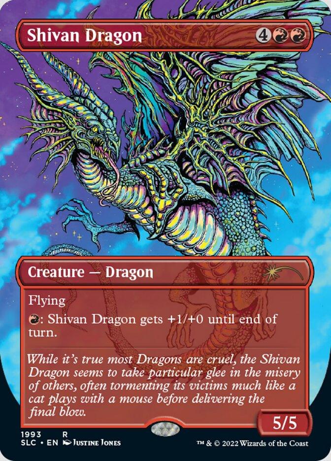 Shivan Dragon (Borderless) [Secret Lair 30th Anniversary Countdown Kit] - Trinity Hobby