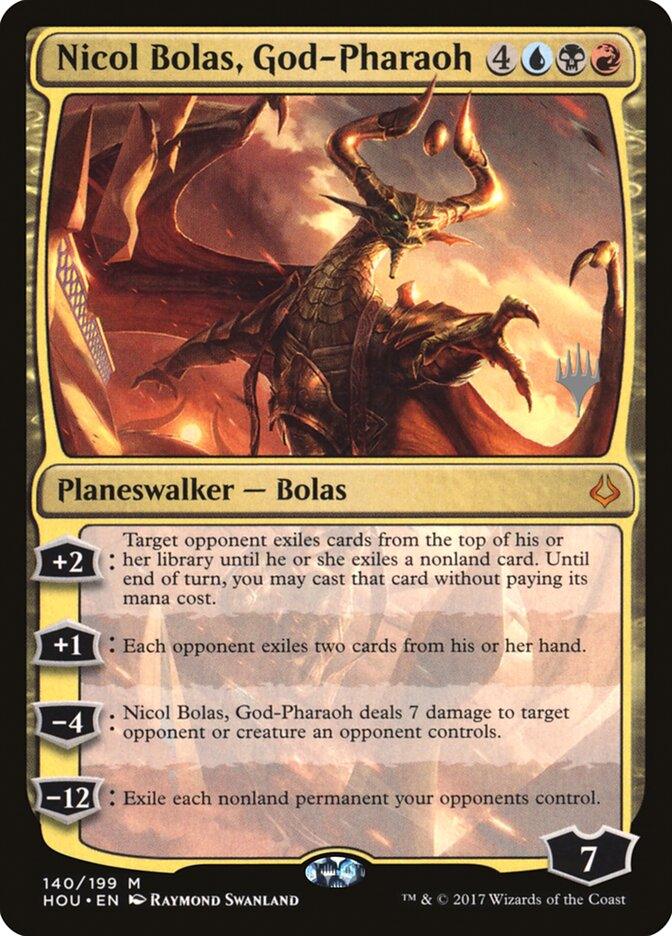 Nicol Bolas, God-Pharaoh (Promo Pack) [Hour of Devastation Promos] - Trinity Hobby