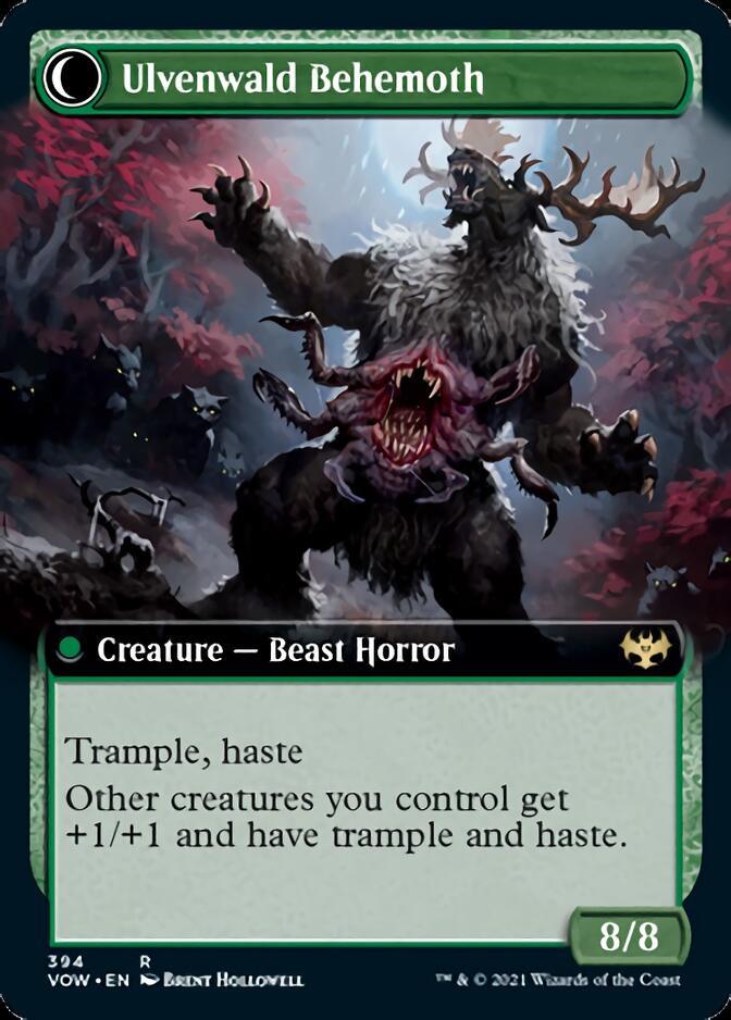 Ulvenwald Oddity // Ulvenwald Behemoth (Extended Art) [Innistrad: Crimson Vow] - Trinity Hobby
