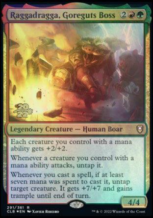 Raggadragga, Goreguts Boss [Commander Legends: Battle for Baldur's Gate Prerelease Promos] - Trinity Hobby
