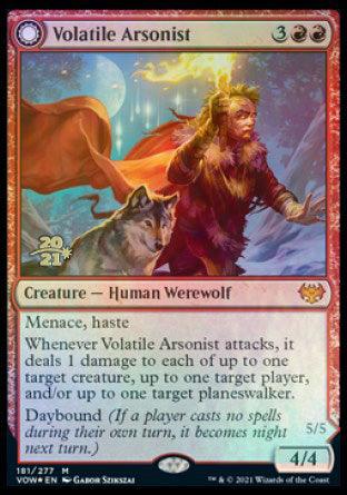 Volatile Arsonist // Dire-Strain Anarchist [Innistrad: Crimson Vow Prerelease Promos] - Trinity Hobby