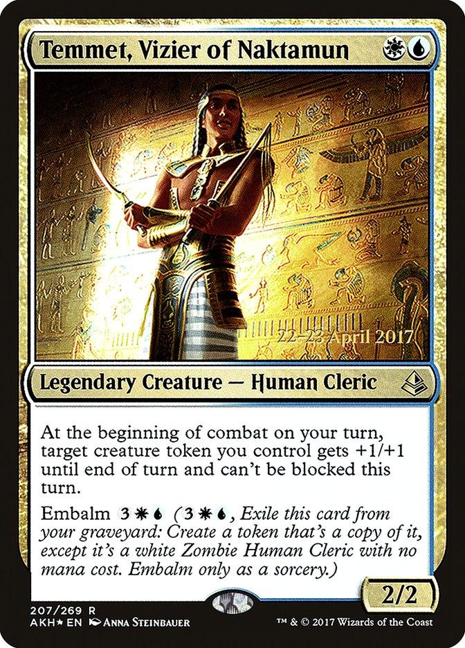 Temmet, Vizier of Naktamun [Amonkhet Prerelease Promos] - Trinity Hobby